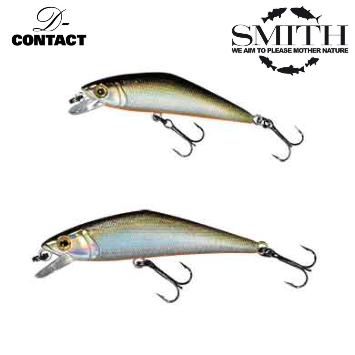 Pack de 3 poissons nageurs truite SMITH D-Contact 50 S