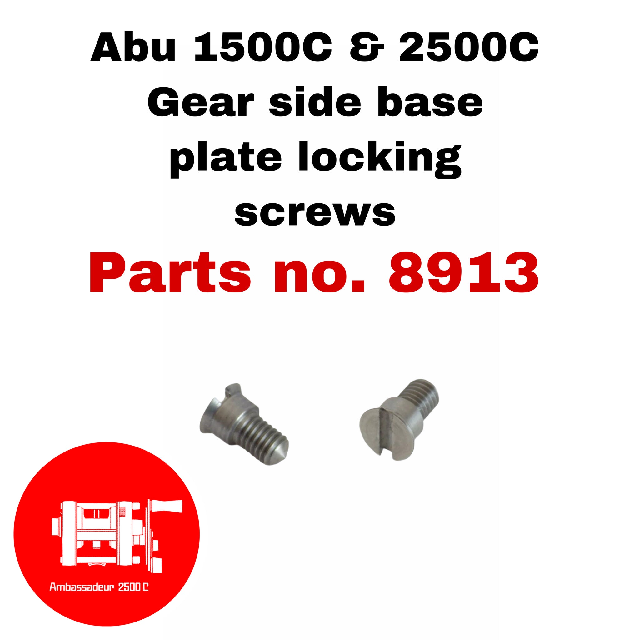 Abu Garcia Ambassadeur 5500 HCL Reel Parts - plate set, screws, roller  bearing