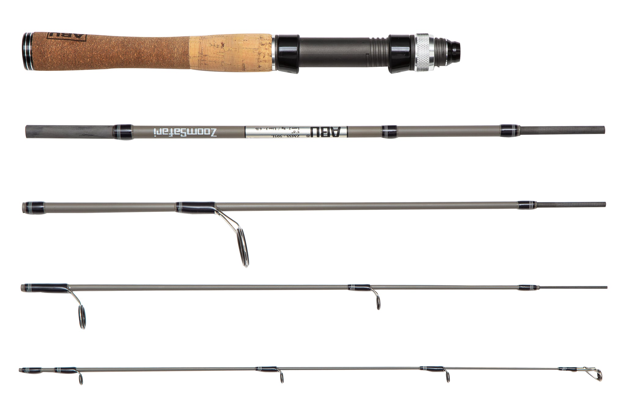 abu telescopic fishing rod Abu Garcia Zoom Safari ZMSS-505L 5pcs Travel Rod. – Anglers Outfitter