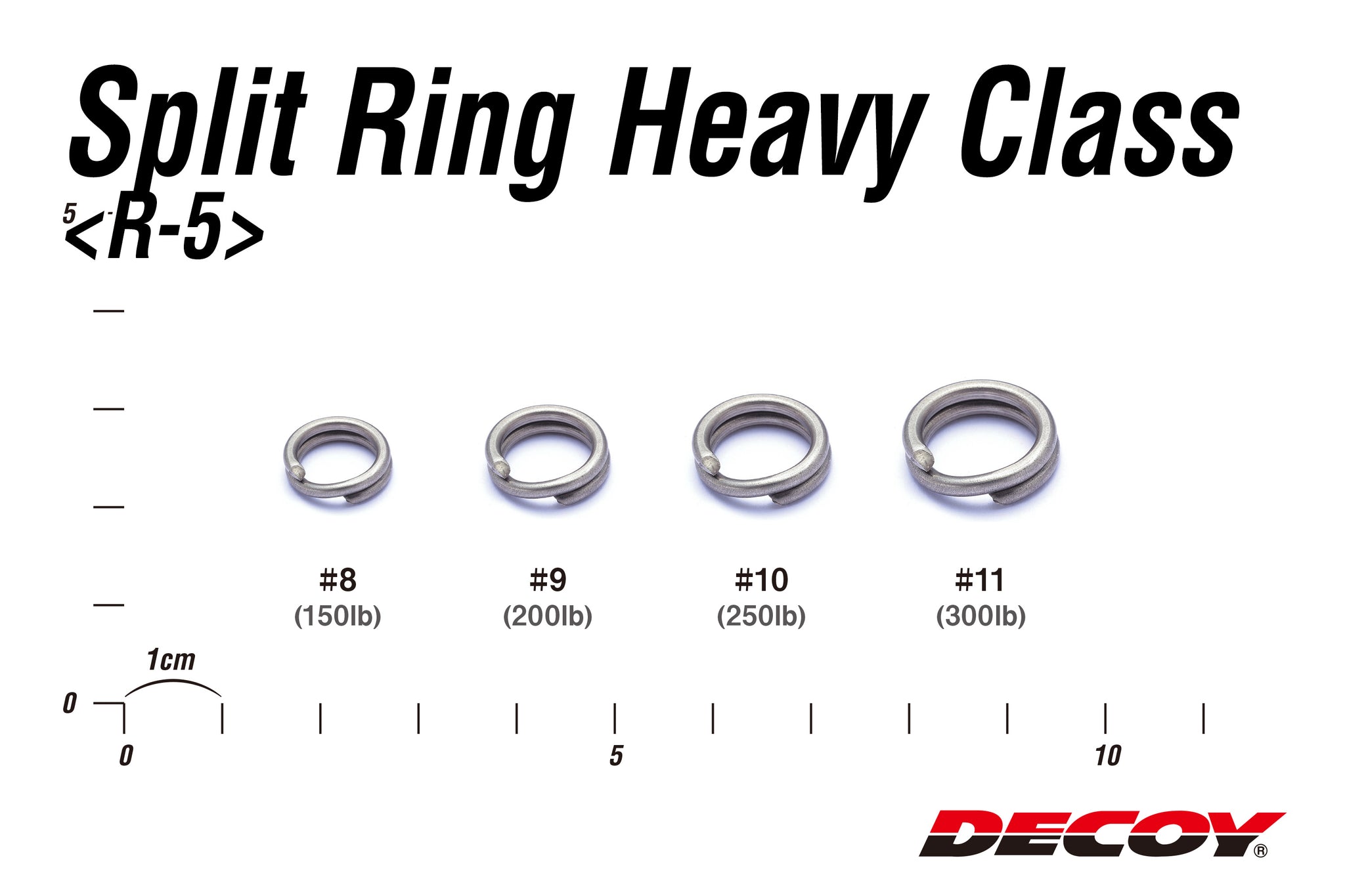 Decoy Split Ring Medium Class R-3 – Taille N°4 – Résistance 23 Kg – Anneau Brisé Inox Pour Leurres